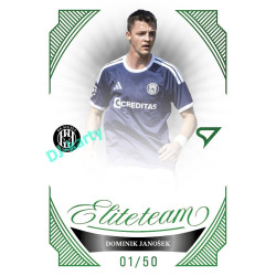 2026/27 Sportzoo Chance Liga 1. série #ET-18 DOMINIK JANOŠEK Elite Team Emerald Green xx/50