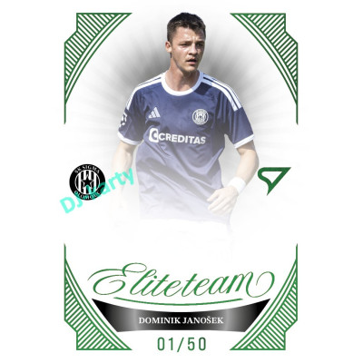 2026/27 Sportzoo Chance Liga 1. série #ET-18 DOMINIK JANOŠEK Elite Team Emerald Green xx/50