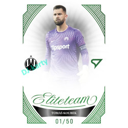2026/27 Sportzoo Chance Liga 1. série #ET-15 TOMÁŠ KOUBEK Elite Team Emerald Green xx/50