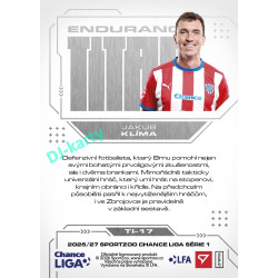 2026/27 Sportzoo Chance Liga 1. série #TI-17 JAKUB KLÍMA Endurance Titan
