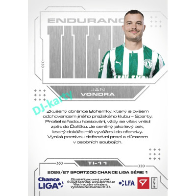 2026/27 Sportzoo Chance Liga 1. série #TI-11 JAN VONDRA Endurance Titan