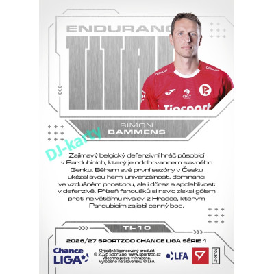 2026/27 Sportzoo Chance Liga 1. série #TI-10 SIMON BAMMENS Endurance Titan