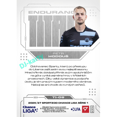 2026/27 Sportzoo Chance Liga 1. série #TI-08 PETR HODOUŠ Endurance Titan