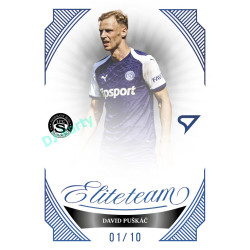 2026/27 Sportzoo Chance Liga 1. série #ET-30 David Puškáč Elite Team Sapphire Blue xx/10