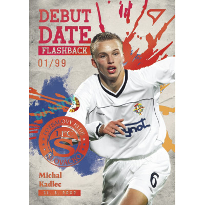 2026/27 Sportzoo Chance Liga 1. série #DF-7 MICHAL KADLEC Debut Date Flashback Moonrock Copper xx/99