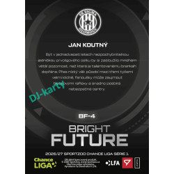2026/27 Sportzoo Chance Liga 1. série #BF-4 JAN KOUTNÝ Bright Future