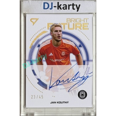 2026/27 Sportzoo Chance Liga 1. série #BFS-JK Jan Koutný Bright Future Gold Auto 23/45