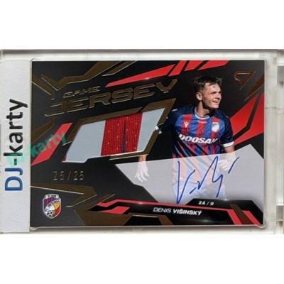 2026/27 Sportzoo Chance Liga 1. série #GJS-DV Denis Višinský Game Jersey Gold Auto 25/25