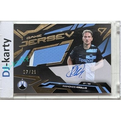 2026/27 Sportzoo Chance Liga 1. série #GJS-RK Raimonds Krollis Game Jersey Gold Auto 07/25