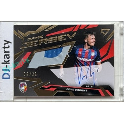 2026/27 Sportzoo Chance Liga 1. série #GJS-DV Denis Višinský Game Jersey Gold Auto 08/25