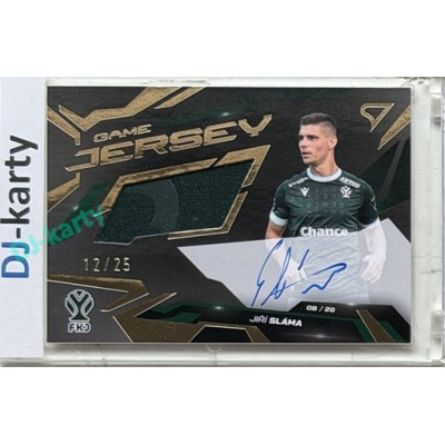 2026/27 Sportzoo Chance Liga 1. série #GJS-SL Jiří Sláma Game Jersey Gold Auto 12/25