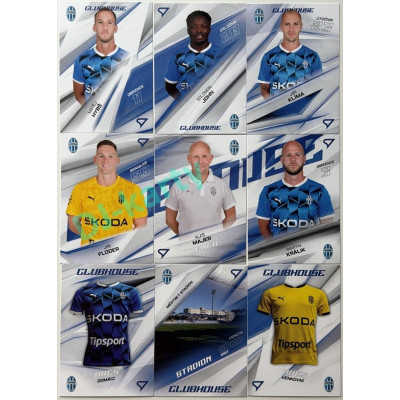 2026/27 Sportzoo Chance Liga 1. série kompletní set 9ks karet Clubhouse FK Mladá Boleslav