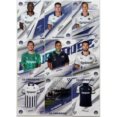 2026/27 Sportzoo Chance Liga 1. série kompletní set 9ks karet Clubhouse 1. FC Slovácko