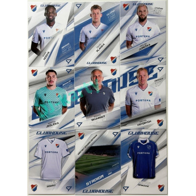2026/27 Sportzoo Chance Liga 1. série kompletní set 9ks karet Clubhouse FC Baník Ostrava