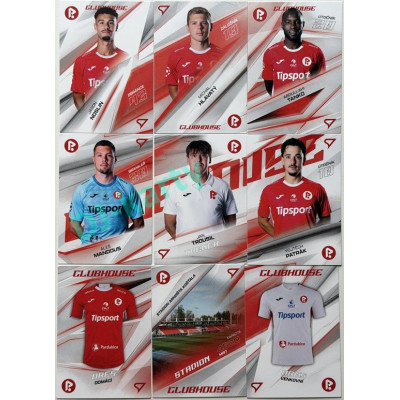 2026/27 Sportzoo Chance Liga 1. série kompletní set 9ks karet Clubhouse FK Pardubice