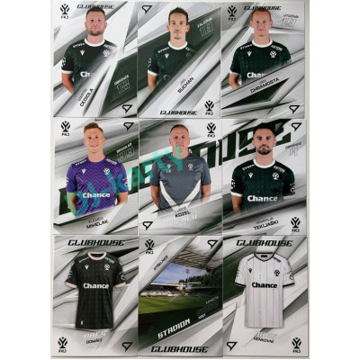 2026/27 Sportzoo Chance Liga 1. série kompletní set 9ks karet Clubhouse FK Jablonec