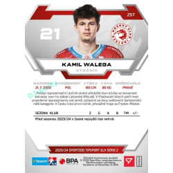 2023/24 Sportzoo ELH 2. serie #257 Kamil Walega
