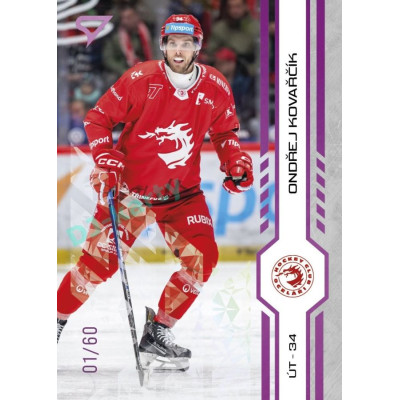 2024/25 Sportzoo ELH 2. serie #256 Ondřej Kovařčík Purple Iceberg xx/60