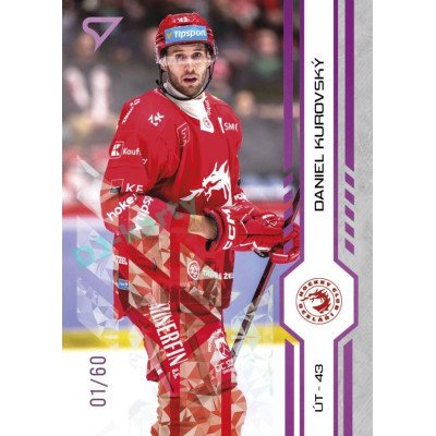 2024/25 Sportzoo ELH 2. serie #257 Daniel Kurovský Purple Iceberg xx/60