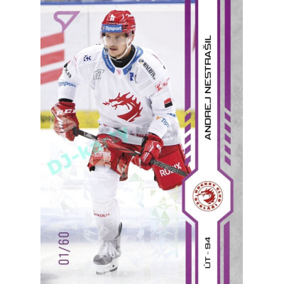 2024/25 Sportzoo ELH 2. serie #258 Andrej Nestrašil Purple Iceberg xx/60