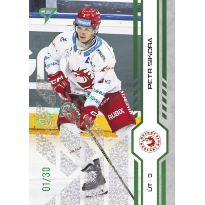 2024/25 Sportzoo ELH 2. serie #260 Petr Sikora Green Glitter xx/30