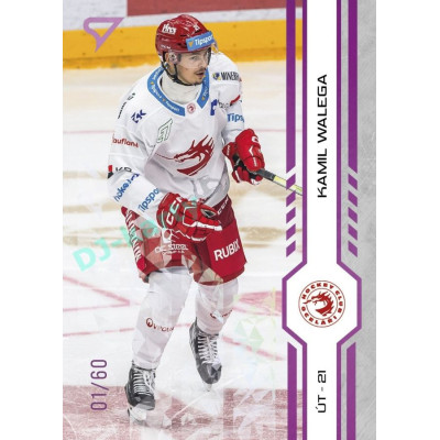 2024/25 Sportzoo ELH 2. serie #261 Kamil Walega Purple Iceberg xx/60