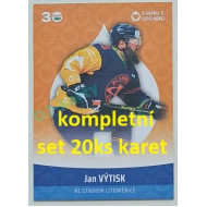2022/23 Goal cards Chance Liga O kapku lepší hokej - kompletní set 20ks řadovek