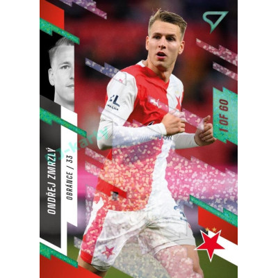 2023/24 Sportzoo Fortuna Liga 2. série #221 Ondřej Zmrzlý Green Dew 1of60
