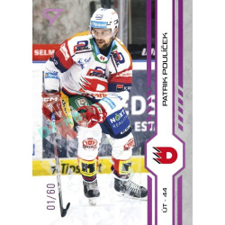 2024/25 Sportzoo ELH 2. serie #268 Patrik Poulíček Purple Iceberg xx/60