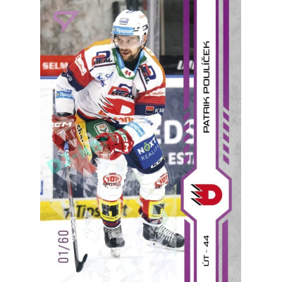 2024/25 Sportzoo ELH 2. serie #268 Patrik Poulíček Purple Iceberg xx/60