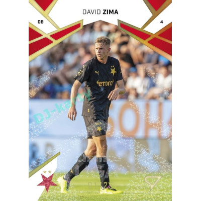 2024/25 Sportzoo Chance Liga 1. série #018 David Zima Gold Glitter 11/25