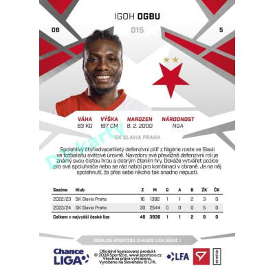 2024/25 Sportzoo Chance Liga 1. série #015 Igoh Ogbu