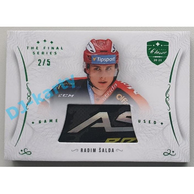 2021/22 OFS The Final Series Radim Šalda #STI-SAR 2/5 Game Used Stick Emerald