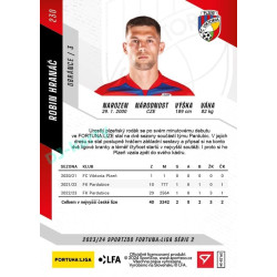 2023/24 Sportzoo Fortuna Liga 2. série #230 Robin Hranáč