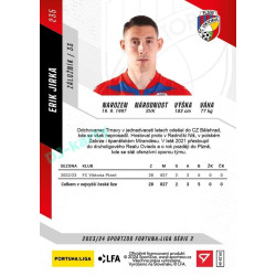 2023/24 Sportzoo Fortuna Liga 2. série #235 Erik Jirka