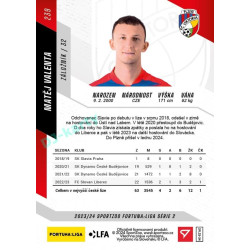 2023/24 Sportzoo Fortuna Liga 2. série #239 Matěj Valenta