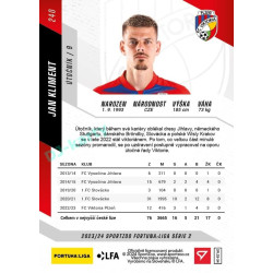 2023/24 Sportzoo Fortuna Liga 2. série #240 Jan Kliment