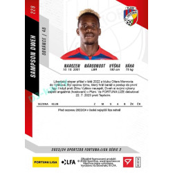 2023/24 Sportzoo Fortuna Liga 2. série #228 Sampson Dweh
