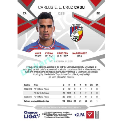2024/25 Sportzoo Chance Liga 1. série #029 Carlos E. L. Cruz Cadu