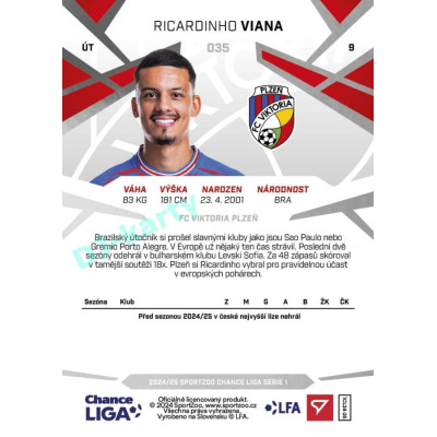 2024/25 Sportzoo Chance Liga 1. série #035 Ricardinho Viana