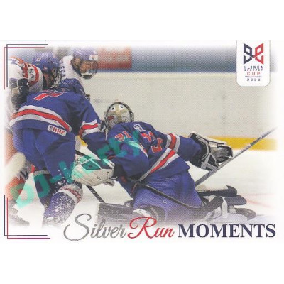 2023/24 Legendary Cards Hlinka Gretzky Cup Young Lions #SRM-03 Češi zasypali USA 31 střelami Silver Run Moments
