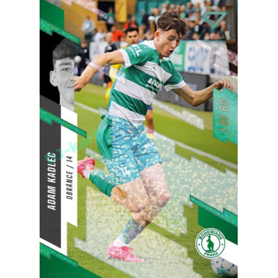 2023/24 Sportzoo Fortuna Liga 2. série #242 Adam Kadlec Green Dew 1of60