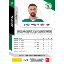 2023/24 Sportzoo Fortuna Liga 2. série #244 Jan Shejbal