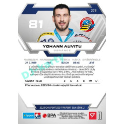 2023/24 Sportzoo ELH 2. serie #278 Yohann Auvitu