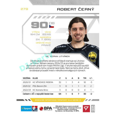 2024/25 Sportzoo ELH 2. serie #279 Robert Černý