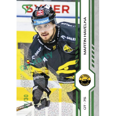 2024/25 Sportzoo ELH 2. serie #284 Martin Havelka Green Glitter xx/30