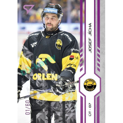 2024/25 Sportzoo ELH 2. serie #285 Josef Jícha Purple Iceberg xx/60