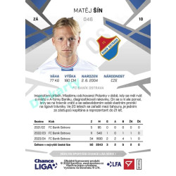 2024/25 Sportzoo Chance Liga 1. série #046 Matěj Šín