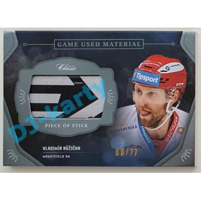 2020/21 OFS 2. série Vladimír Růžička #GUM-VRŮ 66/77 Game Used Material
