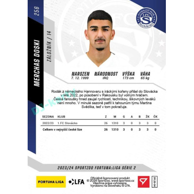 2023/24 Sportzoo Fortuna Liga 2. série #256 Merchas Doski